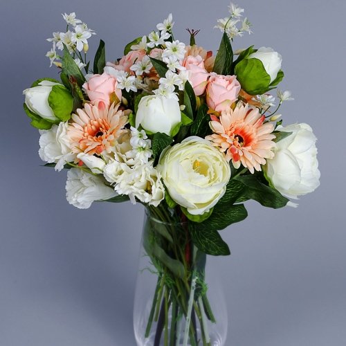Artificial White Peonies