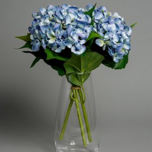 artificial blue hydrangea