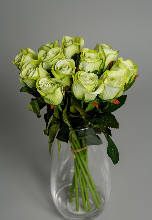 green Artificial Flowers Green Roses