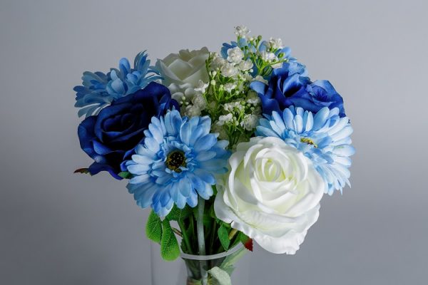 artificial blue roses