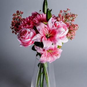 blush pink artificial flowers