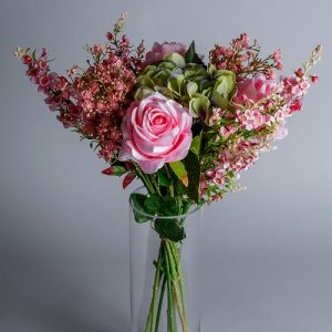 pink artificial roses