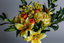 Artificial Mixed Bouquet in shades of Yellow (the colour of friendship)