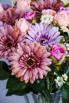 Pink and Purple Gerbera Daisies