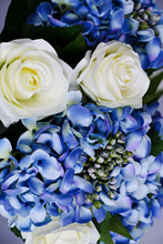 Artificial Hydrangeas: Best Summer Flower? 3 Bouquet of artificial blue hydrangeas