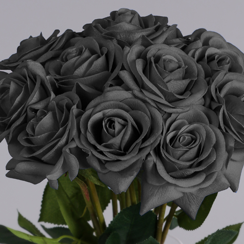 artificial grey roses