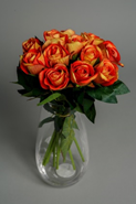 Orange Artificial Roses