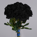 Artificial Halloween Flowers (Black Roses)