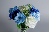 Blue artificial new baby flowers