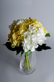 Yellow and white artificial new baby flowers