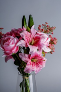 Pink Artificial Flowers (Lilies)