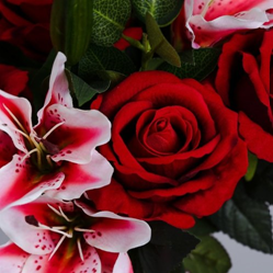 Our 4 Favourite Red Artificial Flowers 2 Red artificial flowers (red lilies)