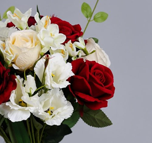 The 5 Best Artificial Christmas Bouquets to Display this Festive Season 1 Artificial Christmas Bouquets (Velvet Rose)
